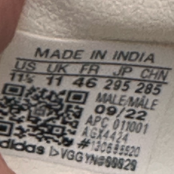 Adidas Stan Smith 1972 Wimbledon Stanniversary Off White Cream Cloud White 11.5 - Picture 14 of 17